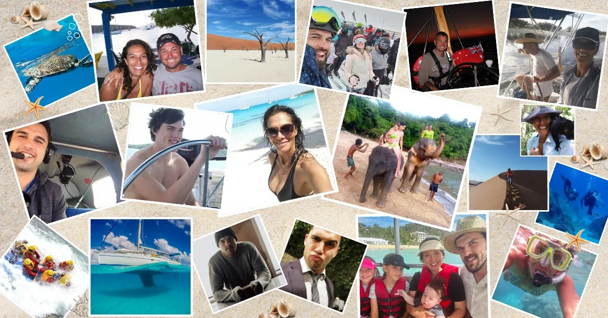 A collage of Sophia's travels and life experiences